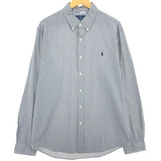 ラルフローレン(Ralph Lauren)の古着 ラルフローレン Ralph Lauren LUXURY TWILL 長袖 ボタンダウンチェックシャツ メンズXL /eaa451788(シャツ)