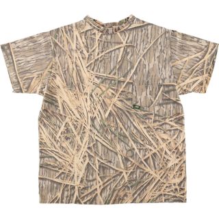 古着 MOSSY OAK リアルツリーカモ 迷彩 Tシャツ USA製 メンズL /eaa451905(Tシャツ/カットソー(半袖/袖なし))