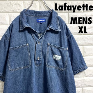 ラファイエット(Lafayette)のラファイエット　デニムシャツ　ハーフボタン　メンズXLサイズ(シャツ)