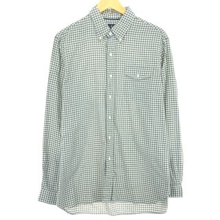 ラルフローレン(Ralph Lauren)の古着 ラルフローレン Ralph Lauren ギンガムチェック 長袖 ボタンダウンチェックシャツ メンズL /eaa451792(シャツ)