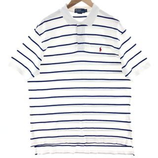 ラルフローレン(Ralph Lauren)の古着 ラルフローレン Ralph Lauren POLO by Ralph Lauren 半袖 ボーダー ポロシャツ メンズXL /eaa382104(ポロシャツ)