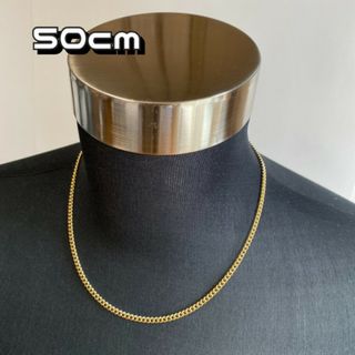 ゴールド チェーンネックレス 【50cm】メンズ ネックレス アクセサリー(ネックレス)