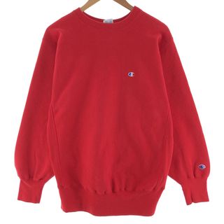 チャンピオン(Champion)の古着 90年代 チャンピオン Champion REVERSE WEAVE リバースウィーブ 刺繍タグ 無地 ブランクスウェットシャツ トレーナー USA製 メンズXL ヴィンテージ /eaa382399(スウェット)