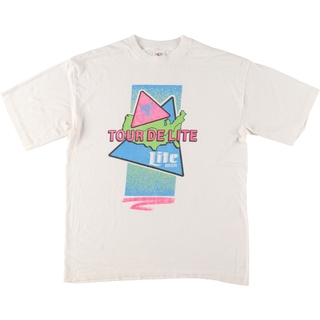 古着 90年代 HOLOUGEK HRAND プリントTシャツ USA製 メンズM ヴィンテージ /eaa451923(Tシャツ/カットソー(半袖/袖なし))