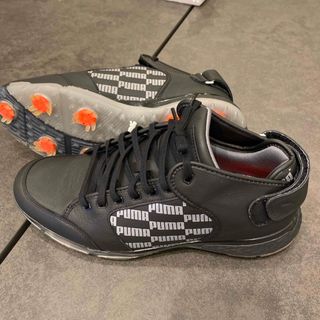 ゴルフシューズpumaプロアダプトデルタミッドシューズ黒ブラックプーマ美品(シューズ)