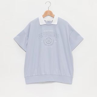 ポンポネット(pom ponette)のポンポネット新品新作タグ付き衿つきロゴTシャツ150(Tシャツ/カットソー)