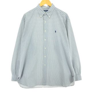 ラルフローレン(Ralph Lauren)の古着 ラルフローレン Ralph Lauren MCMEEL 長袖 ボタンダウンチェックシャツ メンズL /eaa450751(シャツ)