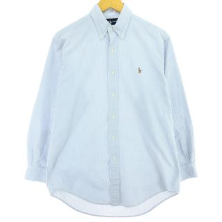 ラルフローレン(Ralph Lauren)の古着 ラルフローレン Ralph Lauren YARMOUTH 長袖 ボタンダウンストライプシャツ メンズM /eaa451815(シャツ)