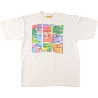 古着 90年代 LAKESTREET プリントTシャツ USA製 メンズXL ヴィンテージ /eaa451916(Tシャツ/カットソー(半袖/袖なし))