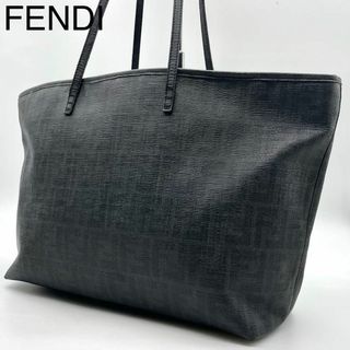 FENDI フェンディ トートバッグ ズッカ柄 PVC 肩掛け イタリア製 A4