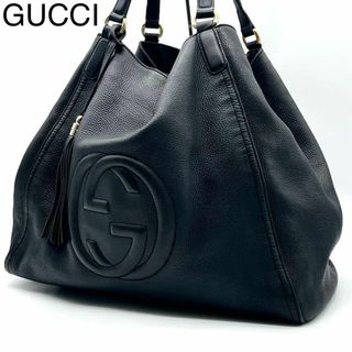 グッチ(Gucci)のGUCCI グッチ トートバッグ ソーホー レザー A4可 タッセル イタリア製(トートバッグ)