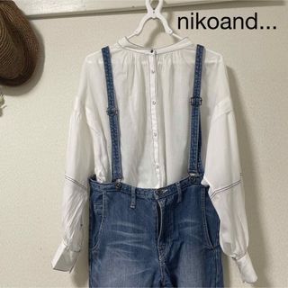 niko and... - nikoand... ブラウス透け感あり　ステッチ