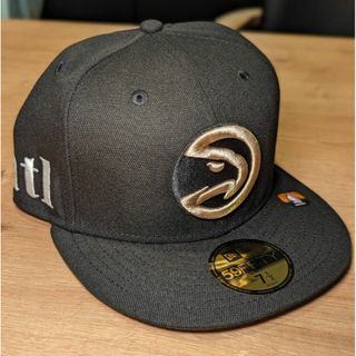 ニューエラー(NEW ERA)のNBA ホークス ピンクゴールドロゴ　NewEra 59FIFTY 7 1/2(キャップ)