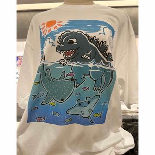 ゴジラ　沖縄　限定　ゴジラ対沖縄　Tシャツ　海　(Tシャツ/カットソー(半袖/袖なし))