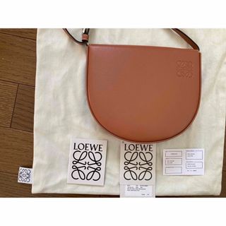 ロエベ(LOEWE)のロエベ LOEWE ヒールバッグ レザー ショルダーバッグ 茶 ブラウン (ショルダーバッグ)