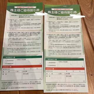 北海道中央バス　株主優待２冊(その他)