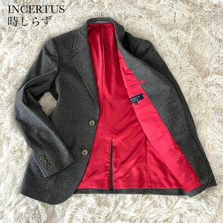 インケルトゥス(INCERTUS)の美品 INCERTUS 時しらず 裏地赤 テーラードジャケット S(テーラードジャケット)