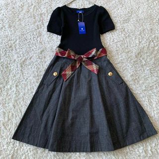 BLUE LABEL CRESTBRIDGE - 未使用♡ ブルーレーベルクレストブリッジ ドッキングワンピース リボン チェック