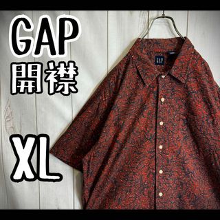 ギャップ(GAP)の【希少デザイン】　オールドギャップ　半袖シャツ　総柄　開襟シャツ　オープンカラー(Tシャツ/カットソー(半袖/袖なし))