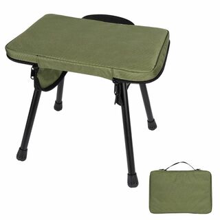 【色: グリーン】Msnaile アウトドアチェア コンパクト キャンプ椅子 折(テーブル/チェア)