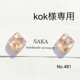 kok様専用❲No.481❳▫▪ハンドメイド▪▫♡  レジンピアス◈イヤリング(イヤリング)