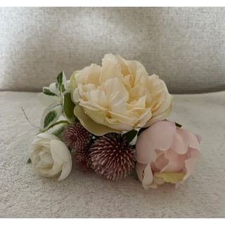 結婚式 髪飾り 造花(バレッタ/ヘアクリップ)