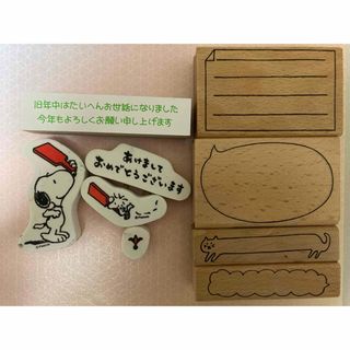 ☆☆ワンシーズンのみ使用♪年賀状用スタンプ　美品トンボパステルカラー色鉛筆付き☆