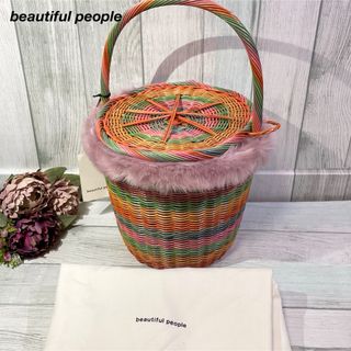 【タグ付き未使用✨レア品】beautiful peopleラタンかごバッグ