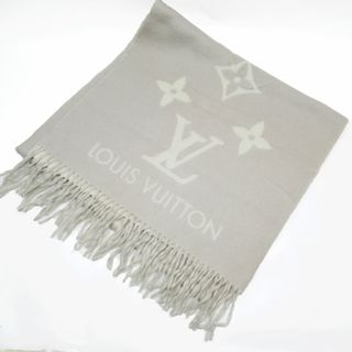 ルイヴィトン(LOUIS VUITTON)のルイ ヴィトン LOUIS VUITTON マフラー カシミヤ ライトグレー/オフホワイト レディース 送料無料【中古】 w0372a(マフラー/ストール)