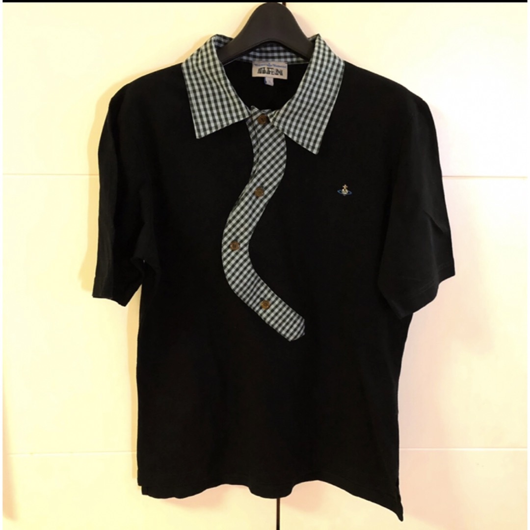 ヴィヴィアンウエストウッド メンズ チェック カラー 半袖 TシャツS ヴィヴィアンウエストウッド メンズ チェック カラー 半袖 TシャツS
