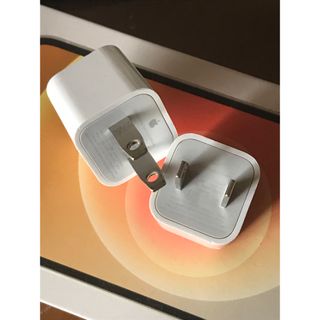 アップル(Apple)の2個 iPhone付属品 アダプタ// Apple充電器(バッテリー/充電器)