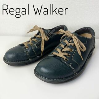 リーガルウォーカー(Regal Walker（REGAL CORPORATION）)のRegal Walkerサイドジップ　24 3E グリーン　レザー(スニーカー)