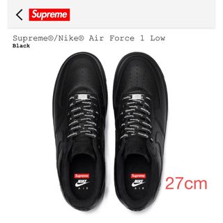 シュプリーム(Supreme)のSupreme × Nike Air Force 1 Low "Black"(スニーカー)