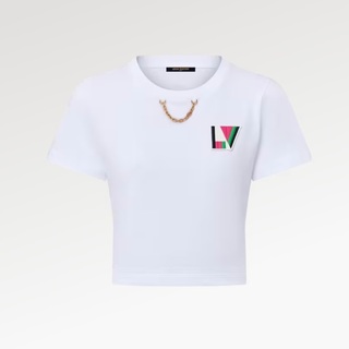 ルイヴィトン(LOUIS VUITTON)のLV パッチクロップトップ(Tシャツ(半袖/袖なし))
