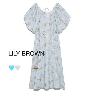 リリーブラウン(Lily Brown)のLILYBROWN花柄ワンピース(ロングワンピース/マキシワンピース)