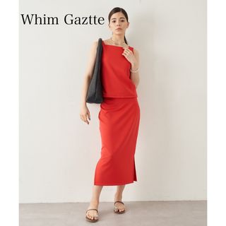 ウィムガゼット(Whim Gazette)の極美品☆ウィムガゼット　セットアップ　ロングスカート　ノースリーブプルオーバー(セット/コーデ)