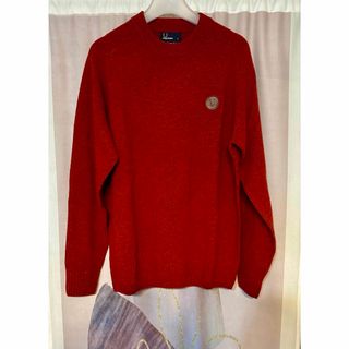 フレッドペリー(FRED PERRY)のフレッドペリー ラムウール ツイード ドッキング クルーネック ニット セーター(ニット/セーター)