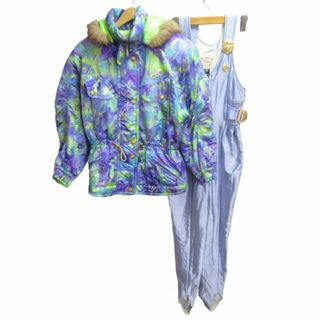 80s エレッセ スキーウェア 上下 レディース L シルバー 80s エレッセ スキーウェア 上下 レディース L シルバー