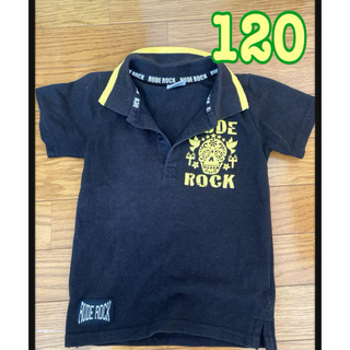 RUDEROCK ルードロック　ポロシャツ　ドクロ　男児　バックプリント　120(Tシャツ/カットソー)