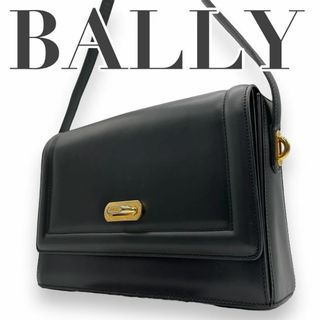 バリー(Bally)の美品　BALLY バリー s47　レザー　斜め掛け　ショルダーバッグ　フラップ(ショルダーバッグ)