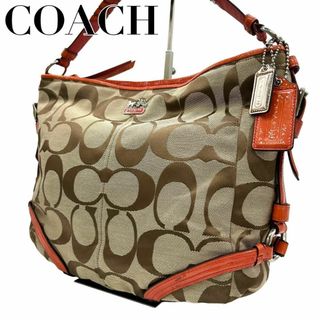 コーチ(COACH)の美品　COACH コーチ　s19 肩掛け　ハンドバッグ　18903 シグネチャー(ハンドバッグ)