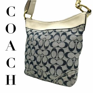 コーチ(COACH)の美品　COACH コーチ　s19 ショルダーバッグ　f10403 シグネチャー(ショルダーバッグ)