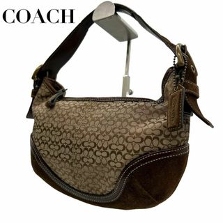 コーチ(COACH)のCOACH コーチ　s16 キャンバス　6351 肩掛け　ハンドバッグ　茶(ハンドバッグ)