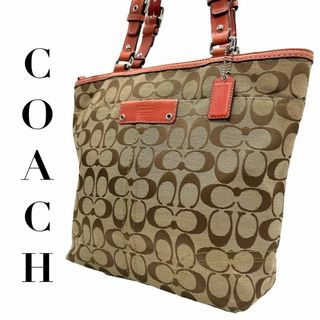 コーチ(COACH)のCOACH コーチ　s13 肩掛け　f15664 トートバッグ シグネチャー　茶(トートバッグ)