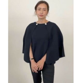 【OHGA】美品♡MERIT CAPE ケープネイビー