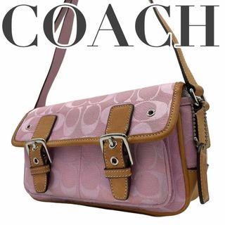 コーチ(COACH)の美品 希少カラ―　COACH コーチ　s36 6844 ショルダーバッグ　ピンク(ショルダーバッグ)