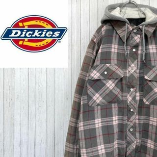 ディッキーズ(Dickies)のディッキーズ　パーカー　中綿ジャケット　チェック　ネルシャツ　キルティング　S(その他)