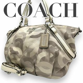 コーチ(COACH)のCOACH コーチ　s92　ハンドバッグ　16902　オプアート　2way(ハンドバッグ)