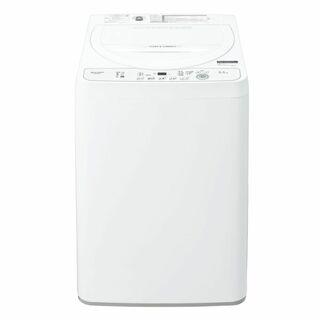 シャープ タテ型 全自動洗濯機 洗濯 5.5kg 幅52.0cm ステンレス E(洗濯機)