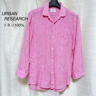アーバンリサーチ(URBAN RESEARCH)のアーバンリサーチ ピュアリネン メンズシャツ M 麻100% ユニセックス(シャツ)